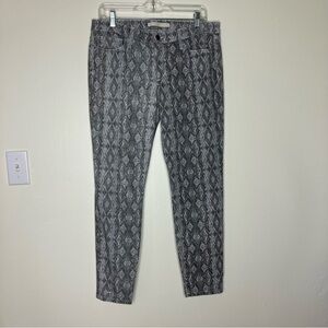 Joe’s Jeans The High Water boho black diamond print ankle cropped pants 31